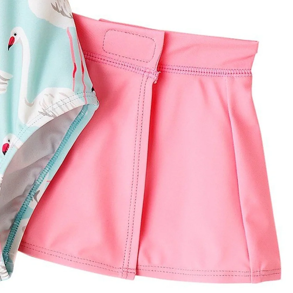 Carter's Girl's Flamingo Swimsuit‎ with Skirt